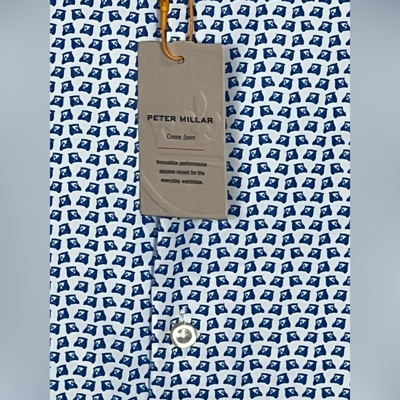 Peter Millar Men's Large Golf Cart Performance Jersey Polo MSRP $115 - Picture 10 of 11